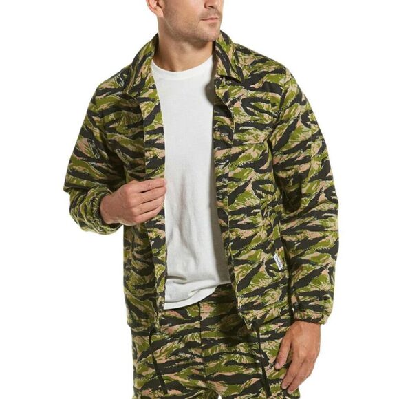 Oakley Tiger Camo Coach Jacket Green Insulated Cotton Canvas - Medium NWT - Picture 1 of 13